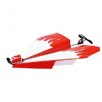 เครื่องบินกระดาษ-DIY-สร้างสรรค์-Power-Up-เครื่องบินแบบชาร์จเครื่องบินไฟฟ้าสำหรับเด็ก-(สีแดง)